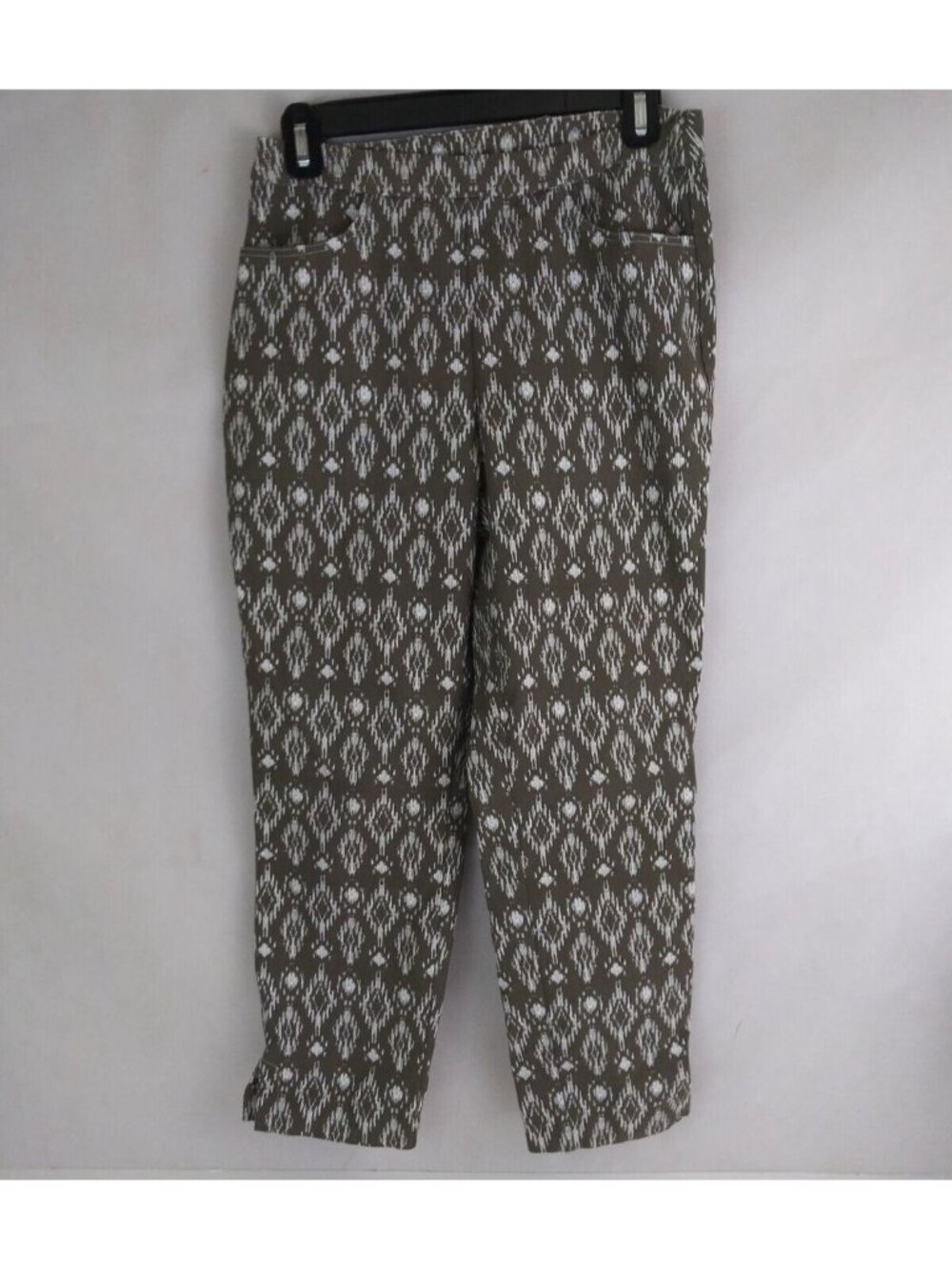 Tribal Women's Abstract Geometric Straight Leg Pants Slacks Size 8 Inseam 25"